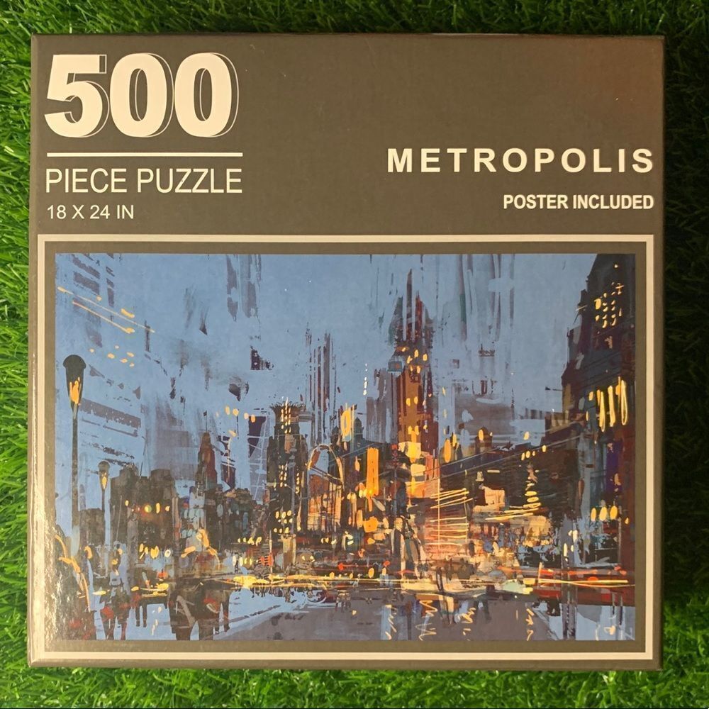 Puzzle 500 Piece Metropolis + free extra puzzle
